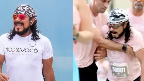 Bell Marques passa mal e sai carregado durante corrida em Fortaleza